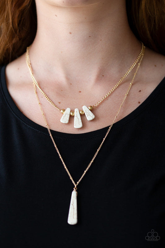 Basic Groundwork Gold Necklace - Paparazzi Accessories
