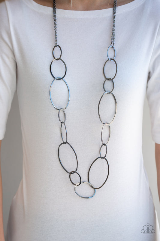 City Circuit Black Necklace - Paparazzi Accessories