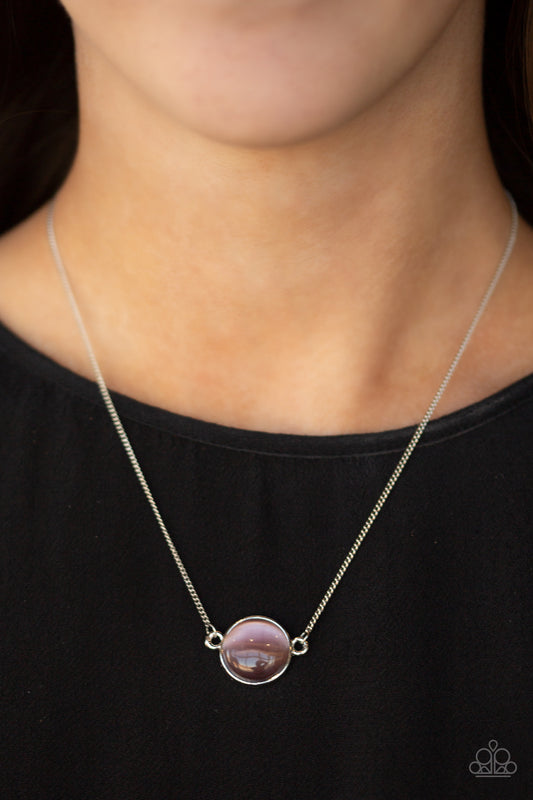 Rose-Colored Glasses Purple Necklace - Paparazzi Accessories