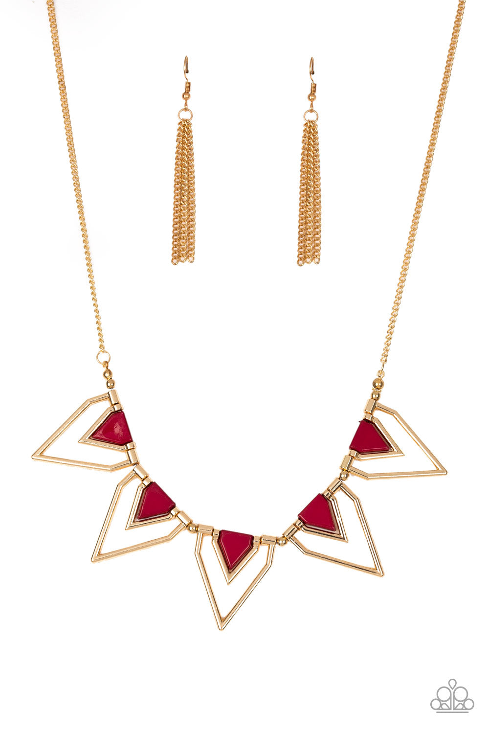 The Pack Leader Red Necklace - Paparazzi Accessories
