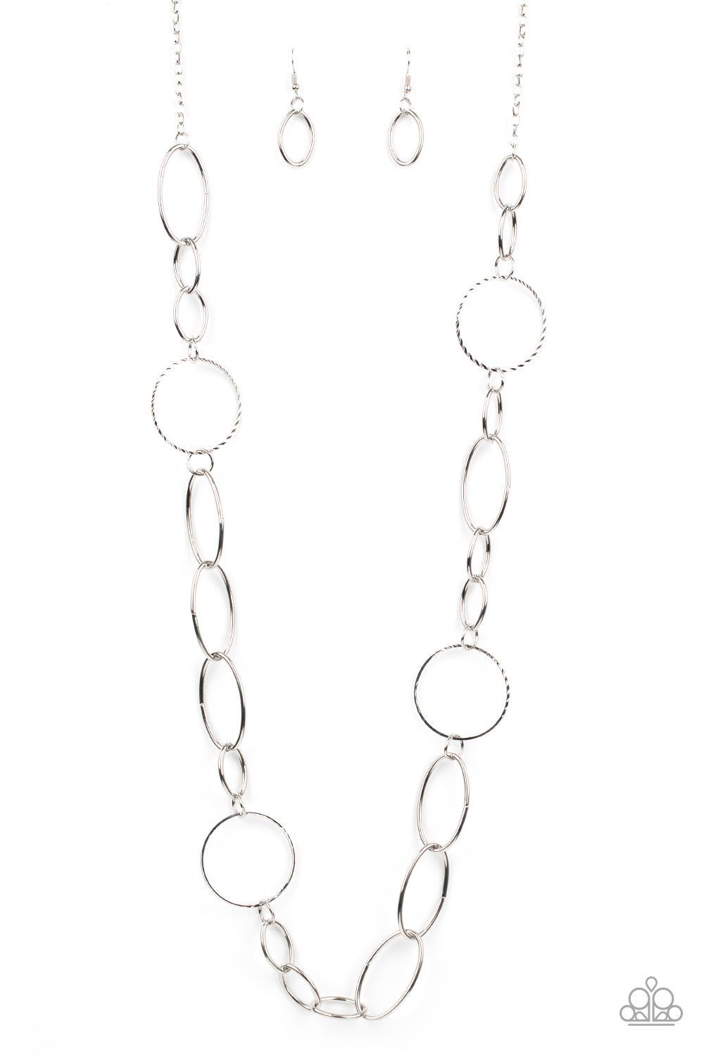Perfect MISMATCH Silver Necklace - Paparazzi Accessories