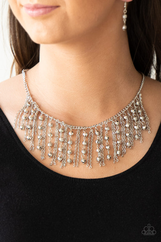 Rebel Remix Silver Necklace - Paparazzi Accessories