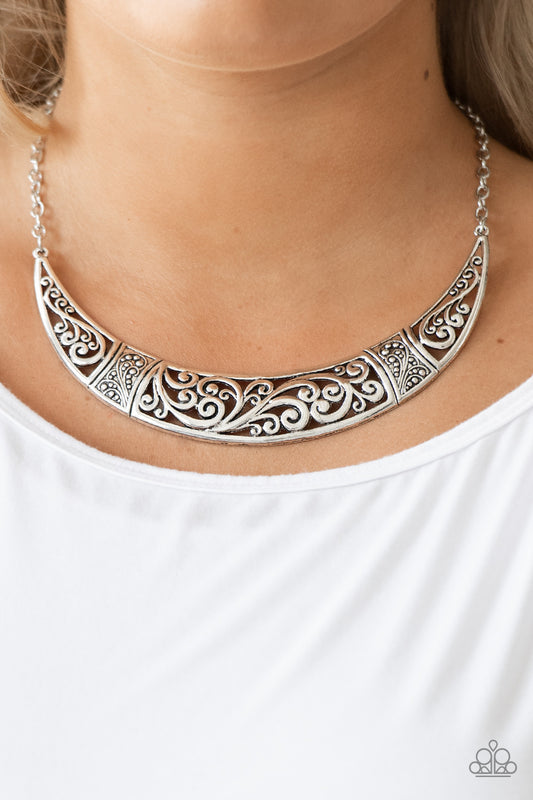 Bull In A China Shop Silver Necklace - Paparazzi Accessories
