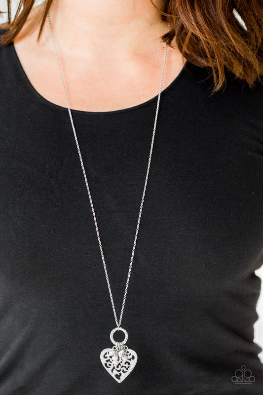 Romeo Romance White Necklace - Paparazzi Accessories