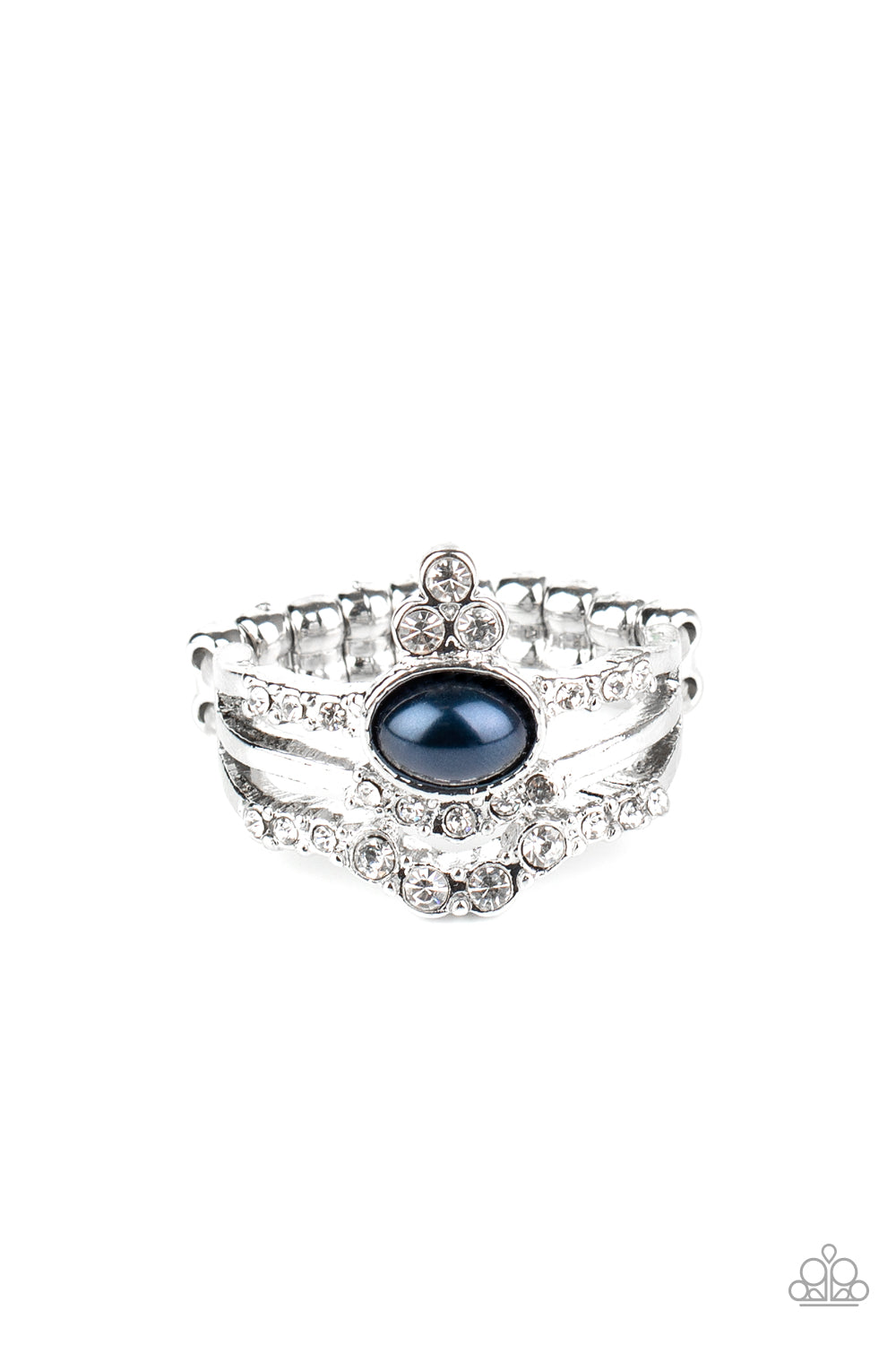 Timeless Tiaras Blue Ring - Paparazzi Accessories