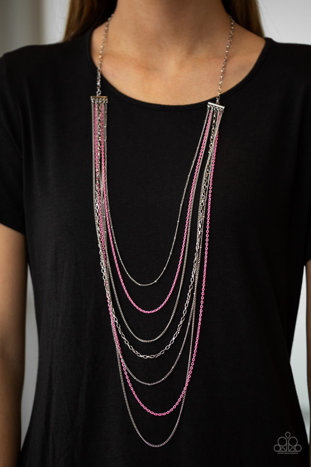 Radical Rainbows Pink Necklace - Paparazzi Accessories
