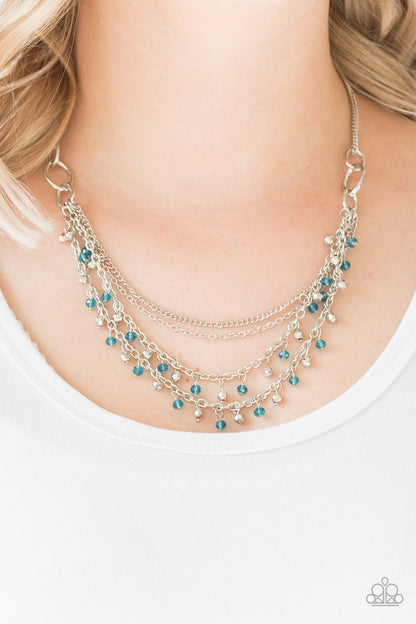 Financially Fabulous Blue Necklace & Bracelet Set - Paparazzi Accessories