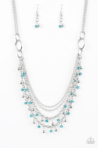 Financially Fabulous Blue Necklace & Bracelet Set - Paparazzi Accessories