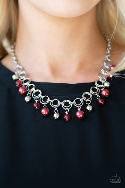 Fiercely Fancy Red Necklace- Paparazzi Accessories