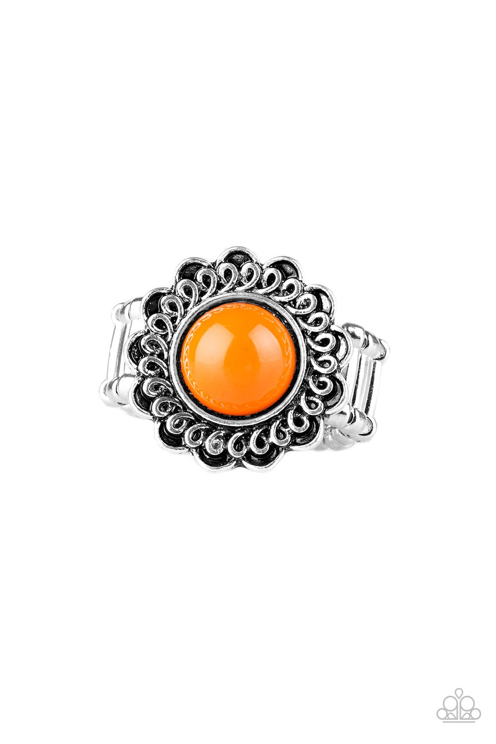 Garden Stroll Orange Ring - Paparazzi Accessories