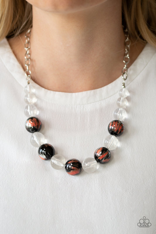Torrid Tide Orange Necklace - Paparazzi Accessories