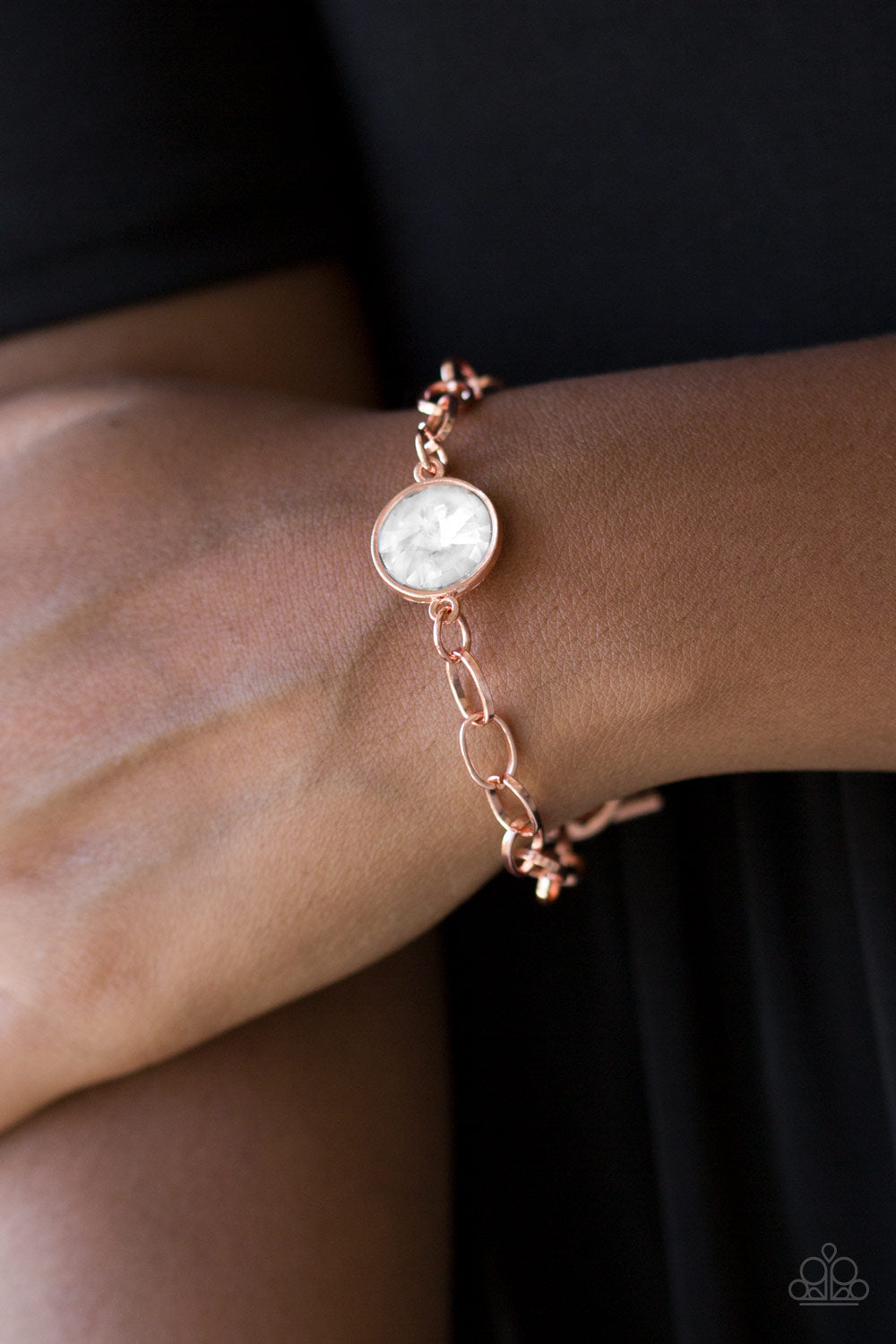 All Aglitter Copper Toggle Bracelet - Paparazzi Accessories