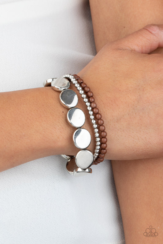 Beyond The Basics Brown Bracelet - Paparazzi Accessories