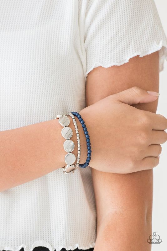 Beyond The Basics Blue Bracelet - Paparazzi Accessories