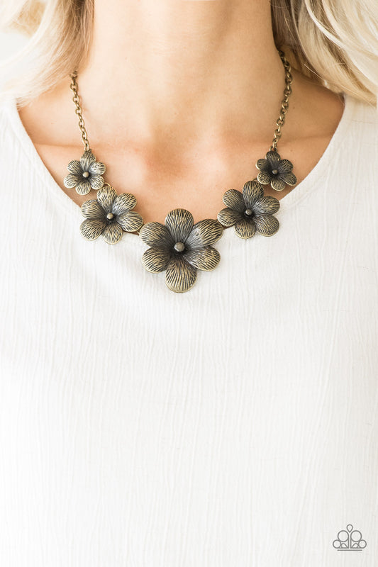 Secret Garden Brass Necklace - Paparazzi Accessories