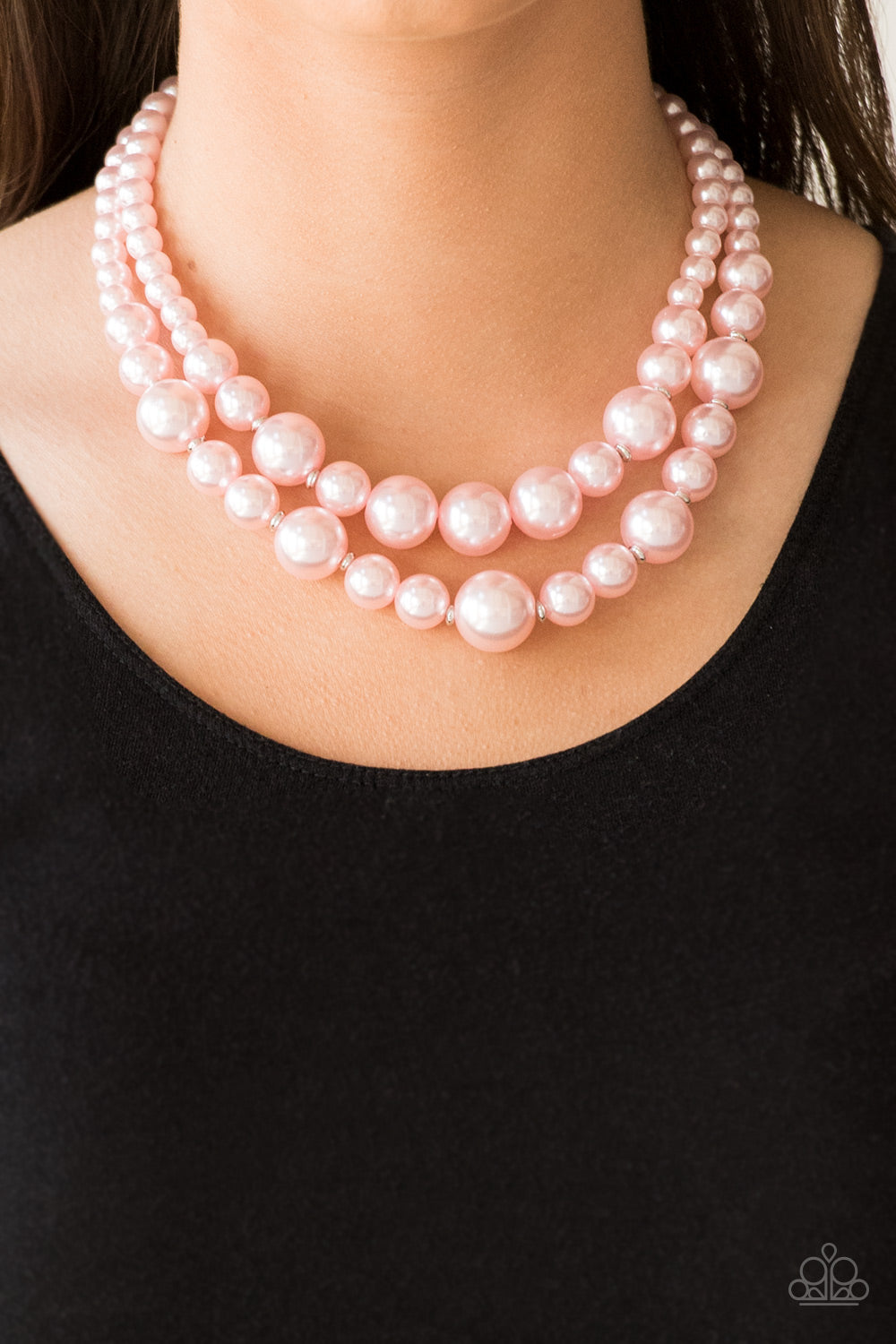 The More The Modest Pink Pearl Necklace - Paparazzi Accessories