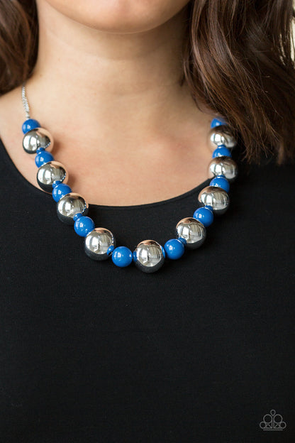 Top Pop Blue Necklace - Paparazzi Accessories