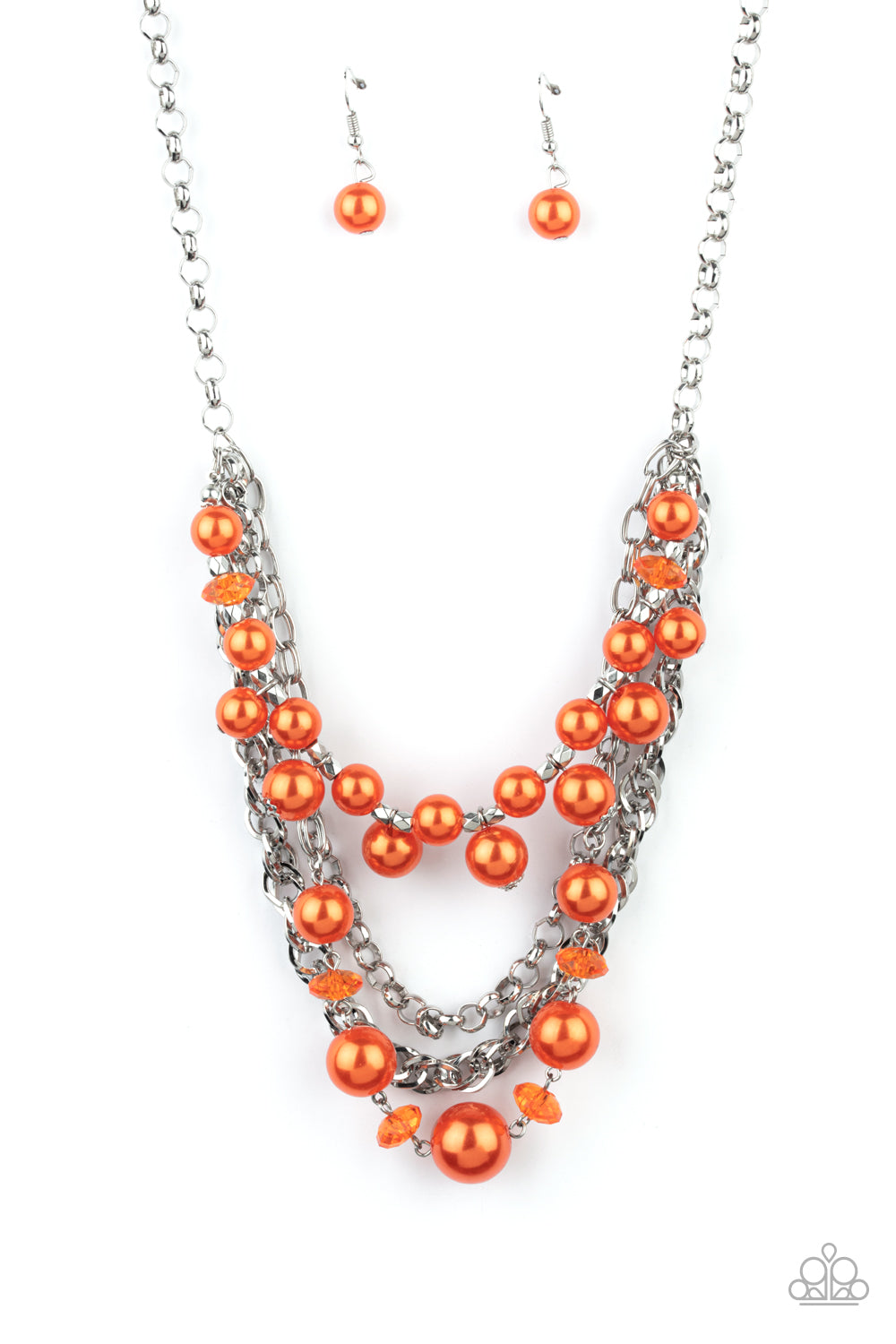 Rockin Rockette Orange Necklace - Paparazzi Accessories