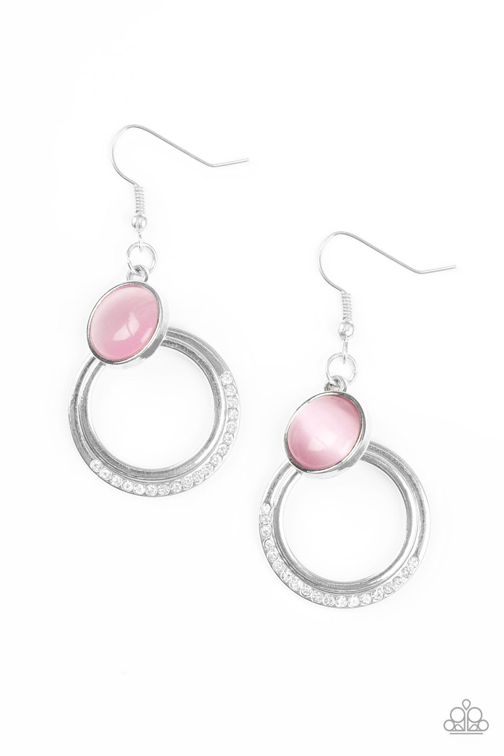 Dreamily Dreamland Pink Earring - Paparazzi Accessories