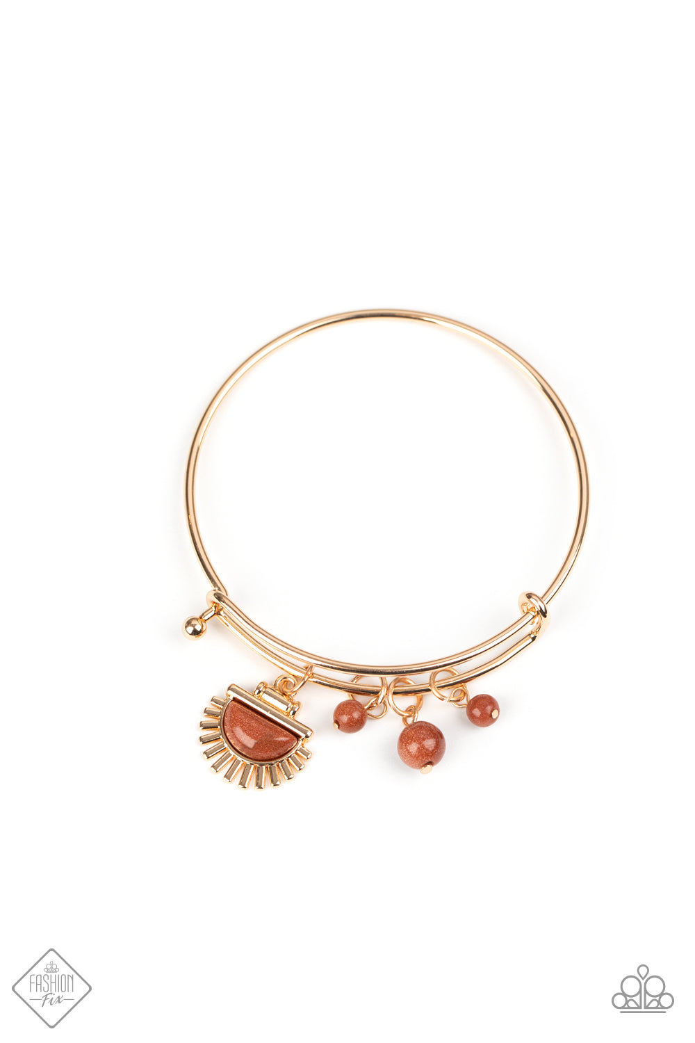 Mind, Body, and SOL Gold Charm Bracelet - Paparazzi Accessories