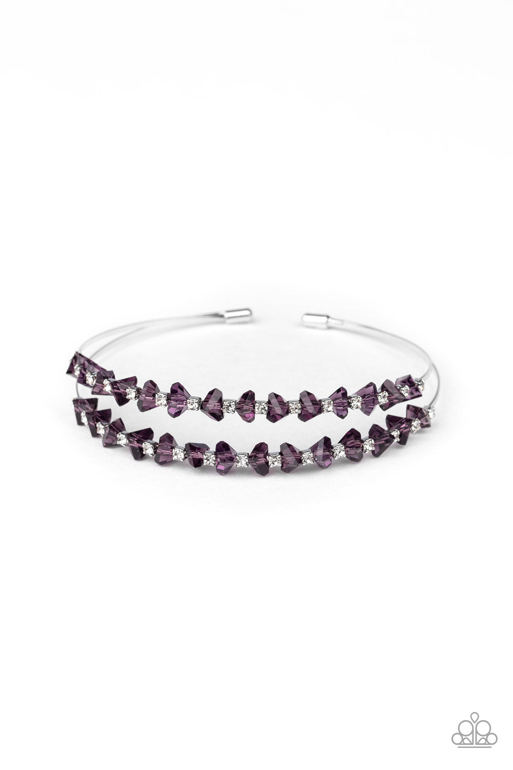 Prismatic Posh Purple Cuff Bracelet - Paparazzi Accessories