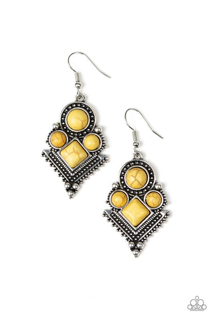 So Sonoran Yellow Earring - Paparazzi Accessories