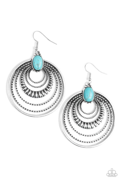 Southern Sol Blue Earring - Paparazzi Accessories