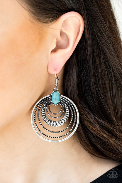 Southern Sol Blue Earring - Paparazzi Accessories