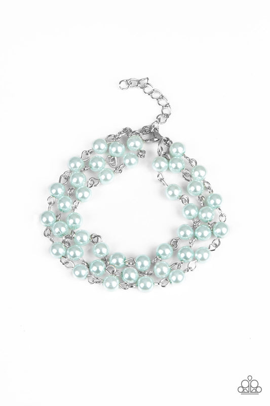Stage Name Blue Pearl Bracelet - Paparazzi Accessories