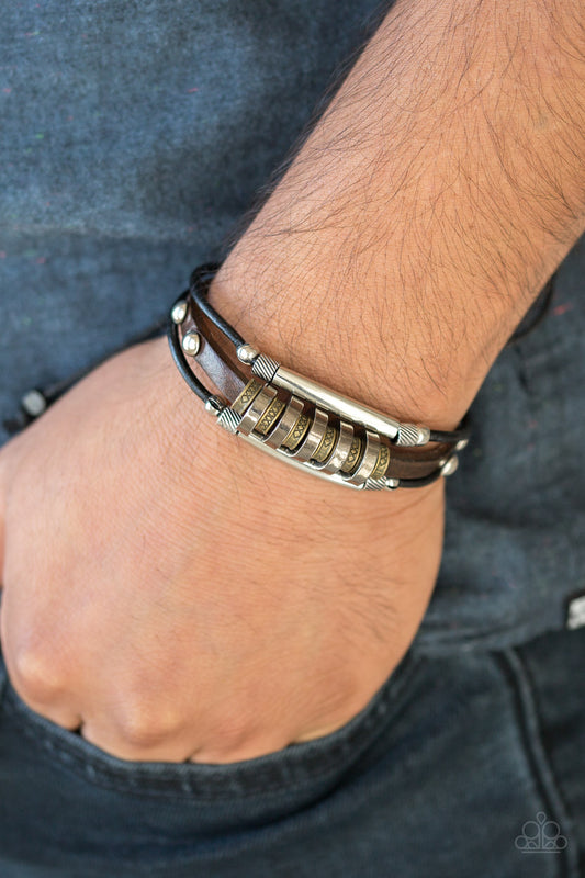 Urban Backpacker Black Urban Bracelet - Paparazzi Accessories