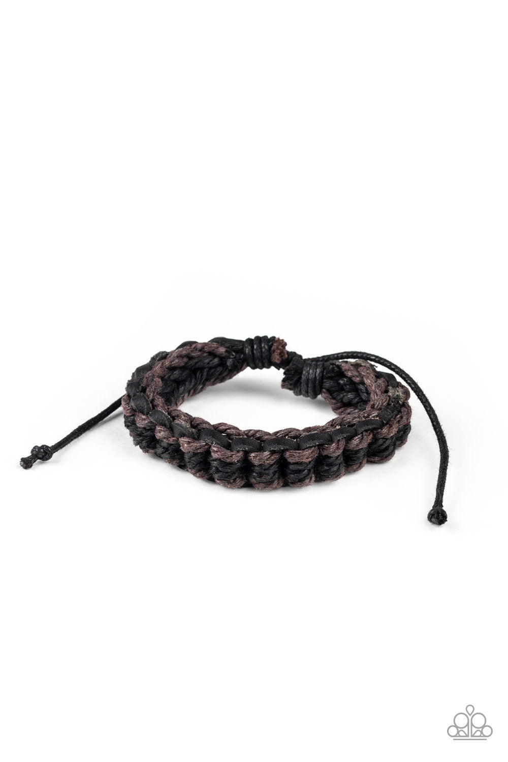 WEAVE It To Me Black Urban Bracelet - Paparazzi Accessories