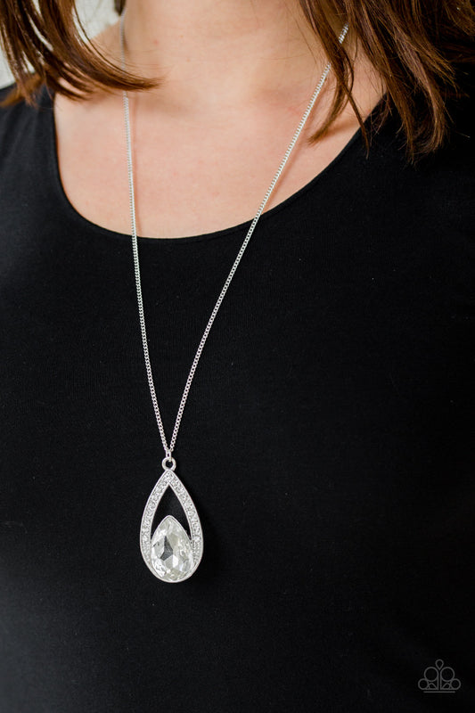 Notorious Noble White Necklace - Paparazzi Accessories
