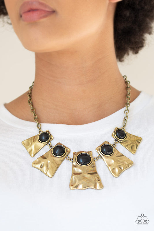 Cougar Brass Necklace - Paparazzi Accessories
