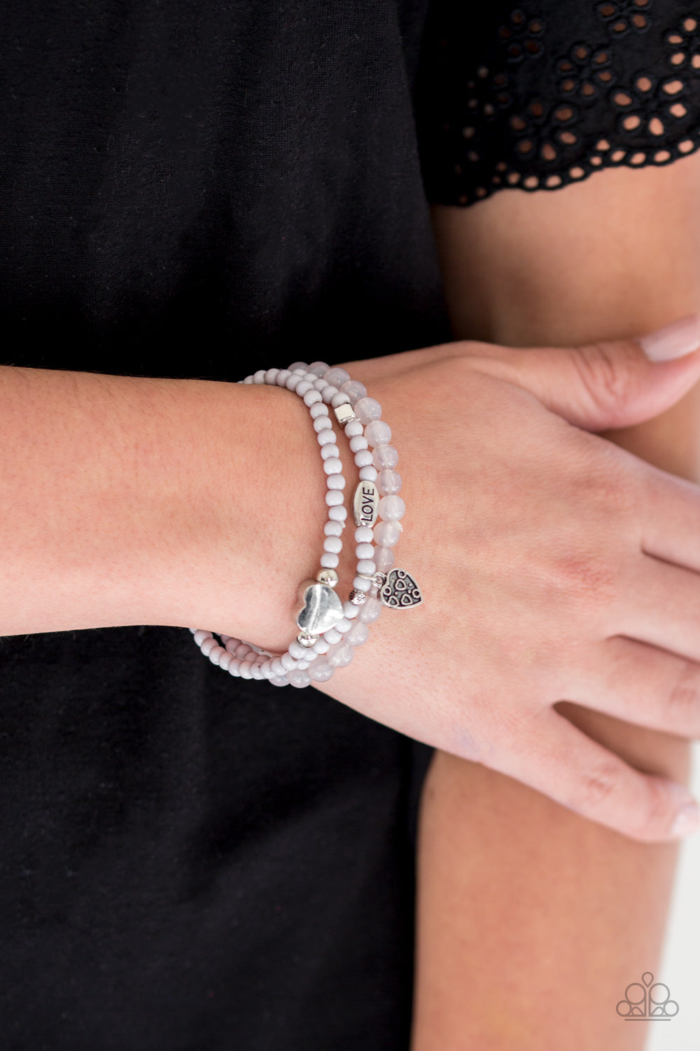 Really Romantic Silver Bracelet - Paparazzi Accessories