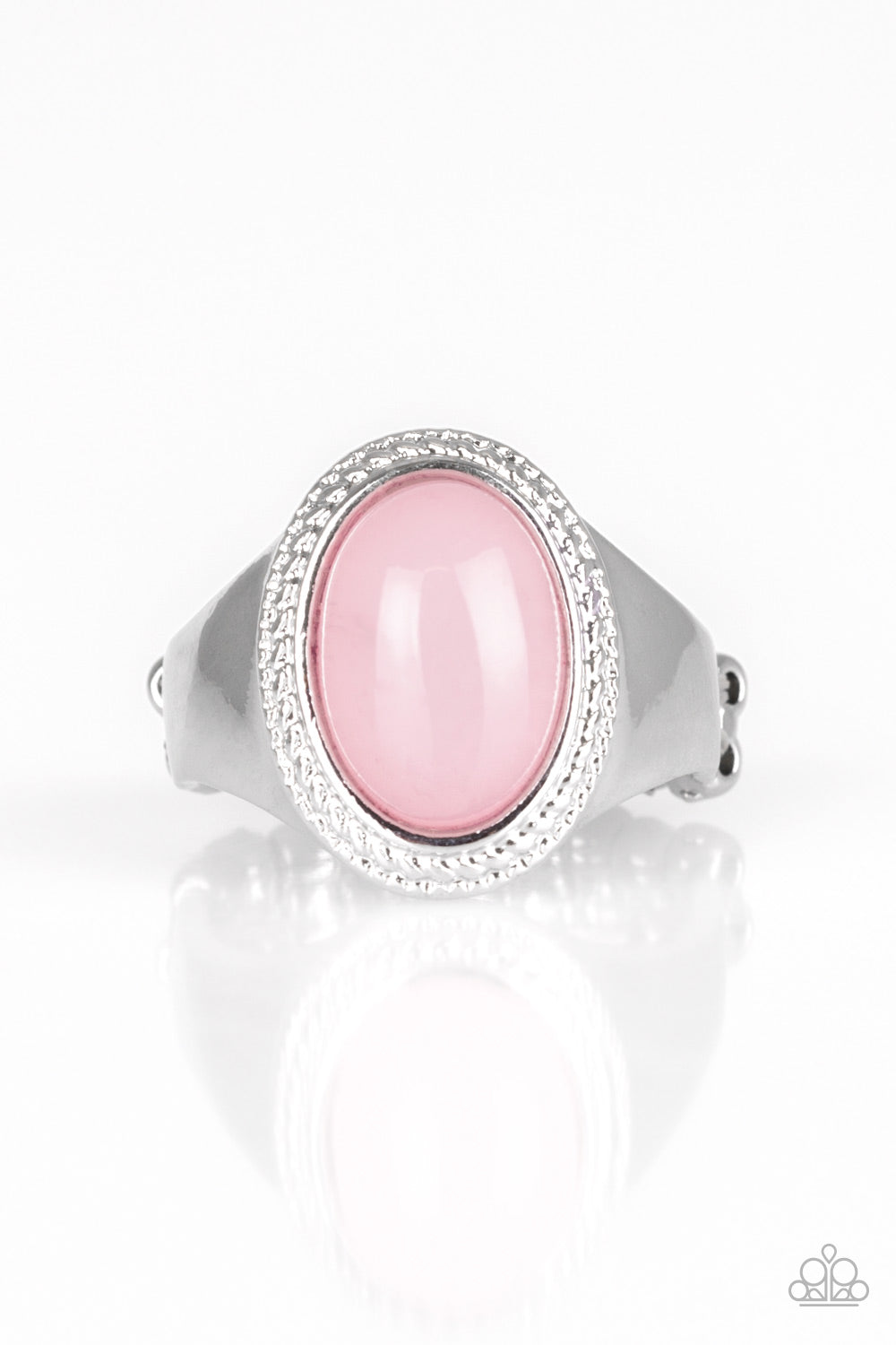 Mystically Malibu Pink Ring - Paparazzi Accessories
