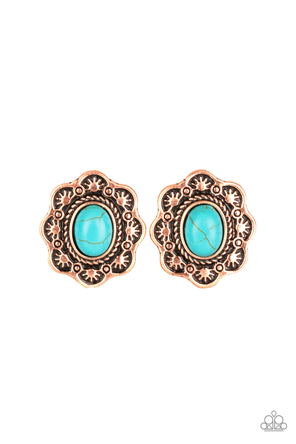 Springtime Deserts Copper Earring - Paparazzi Accessories