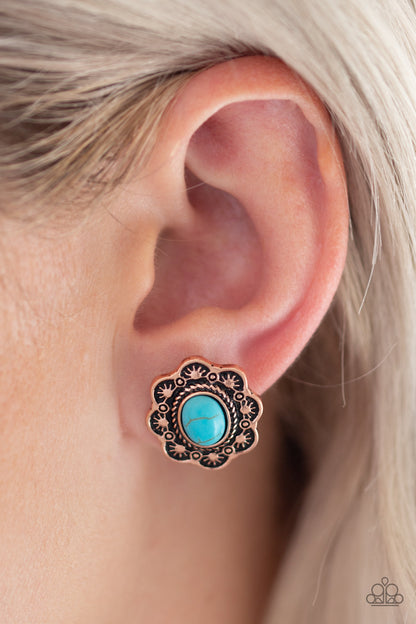 Springtime Deserts Copper Earring - Paparazzi Accessories