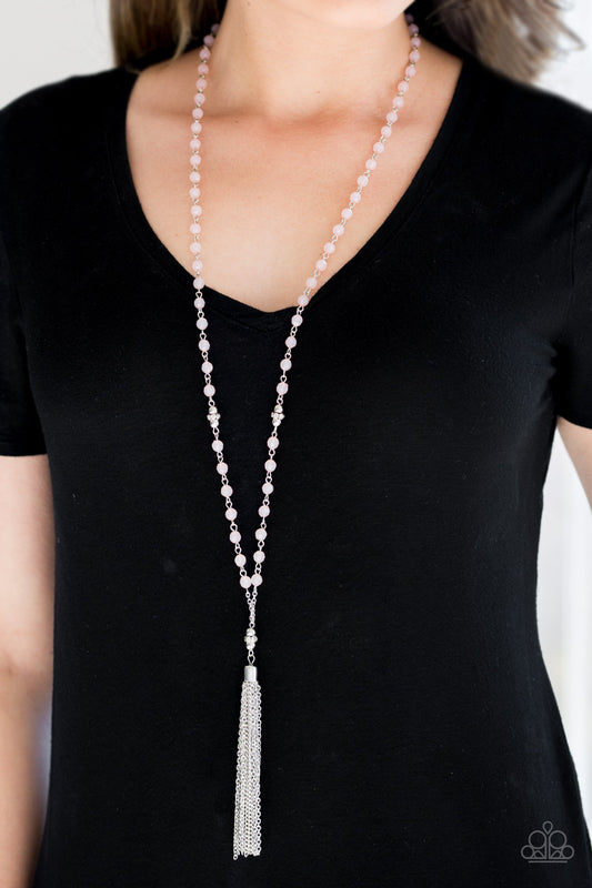 Tassel Takeover Pink Necklace - Paparazzi Accessories