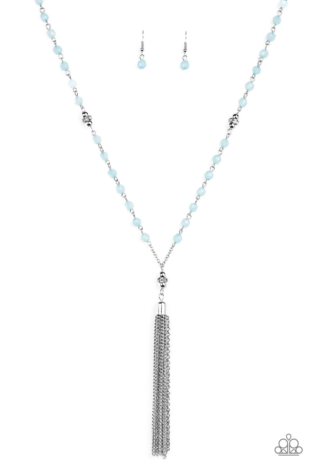 Tassel Takeover Blue Necklace- Paparazzi Accessories