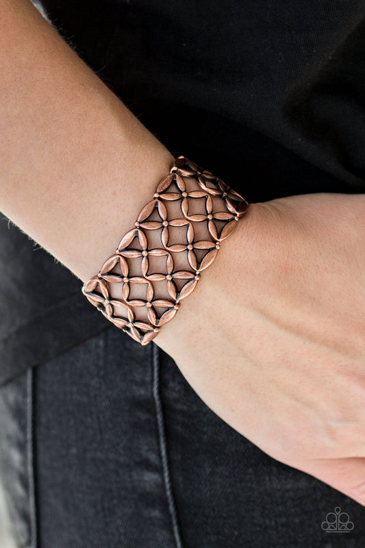 The Big BLOOM Copper Bracelet - Paparazzi Accessories