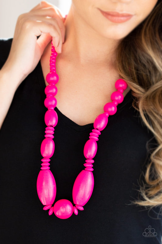 Summer Breezin Pink Necklace- Paparazzi Accessories