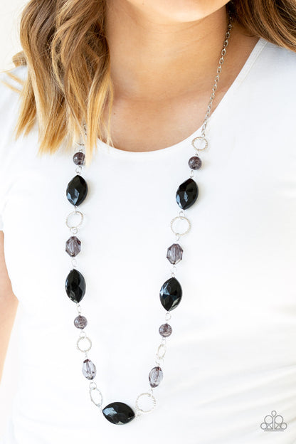 Shimmer Simmer Black Necklace - Paparazzi Accessories