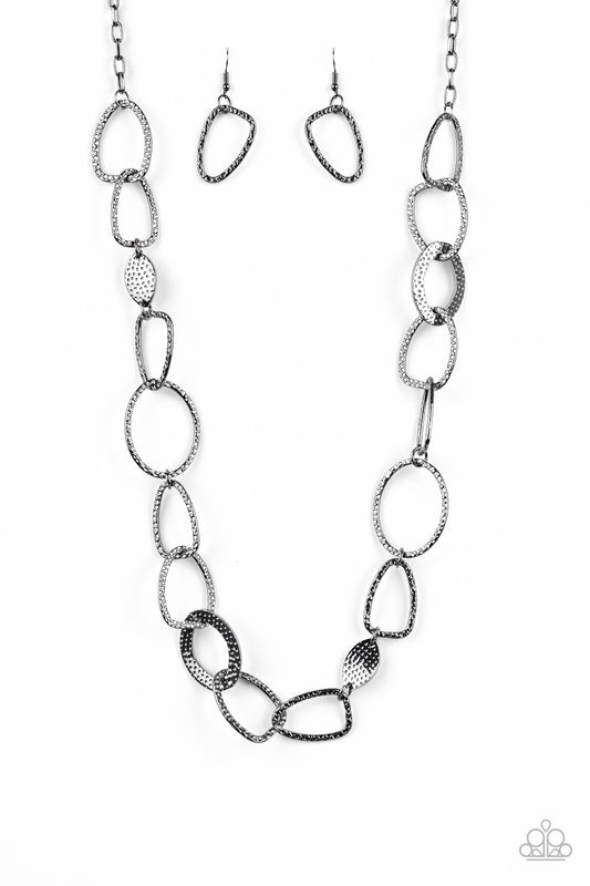 Metro Nouveau Black Necklace - Paparazzi Accessories