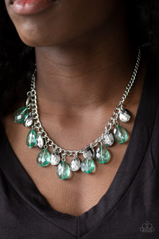 No Tears Left To Cry Green Necklace - Paparazzi Accessories