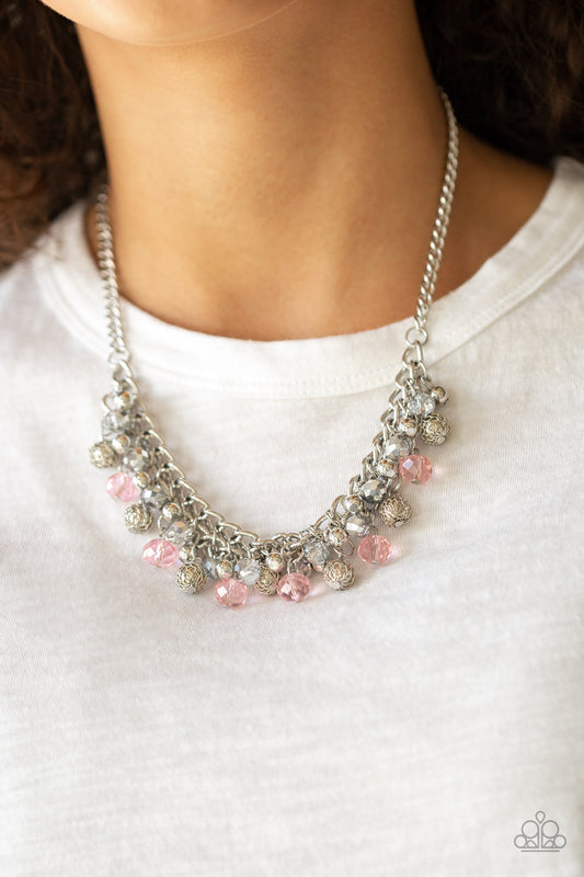 Party Spree Pink Necklace - Paparazzi Accessories
