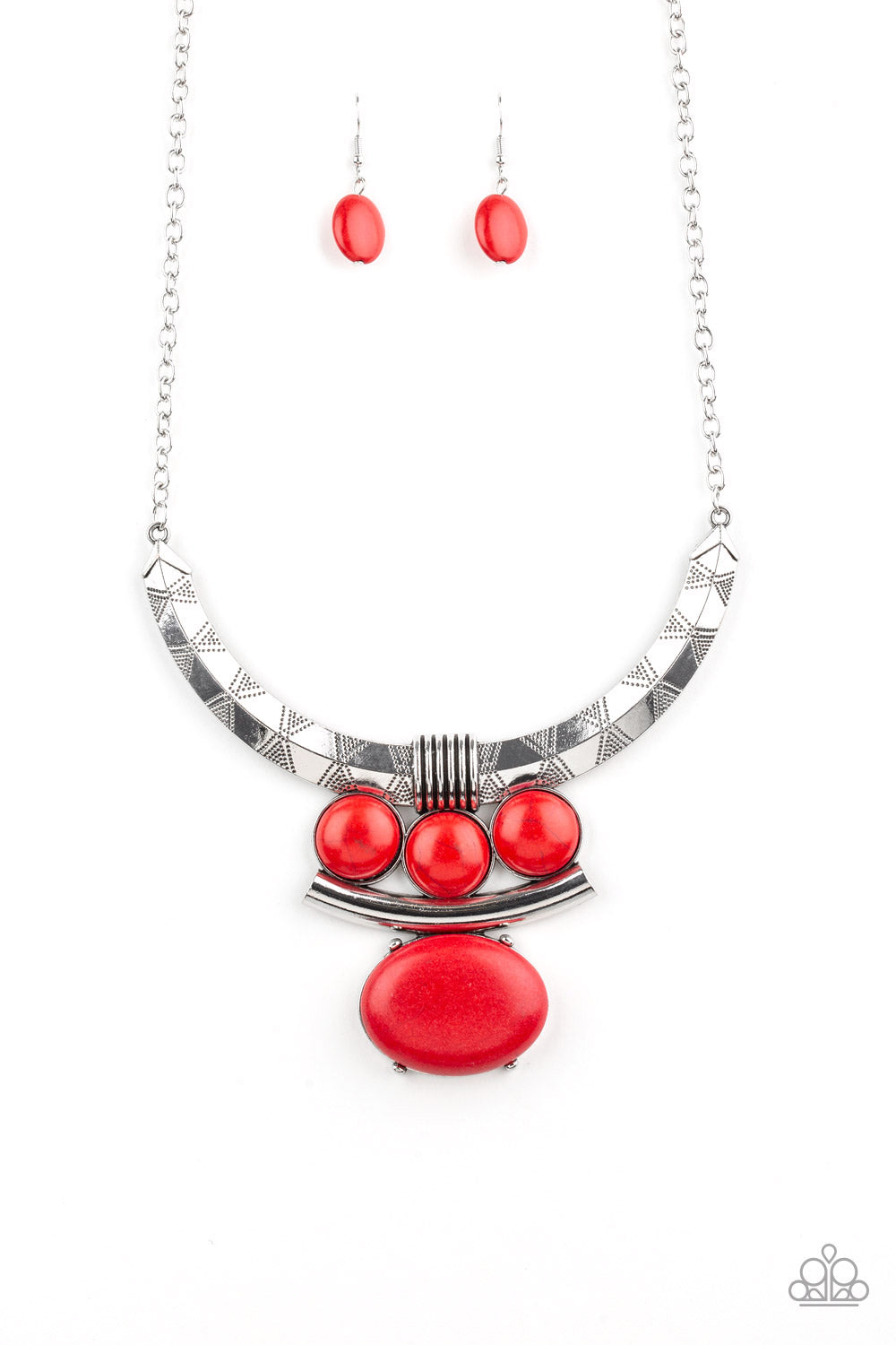 Commander In CHIEFETTE Red Necklace - Paparazzi Accessories