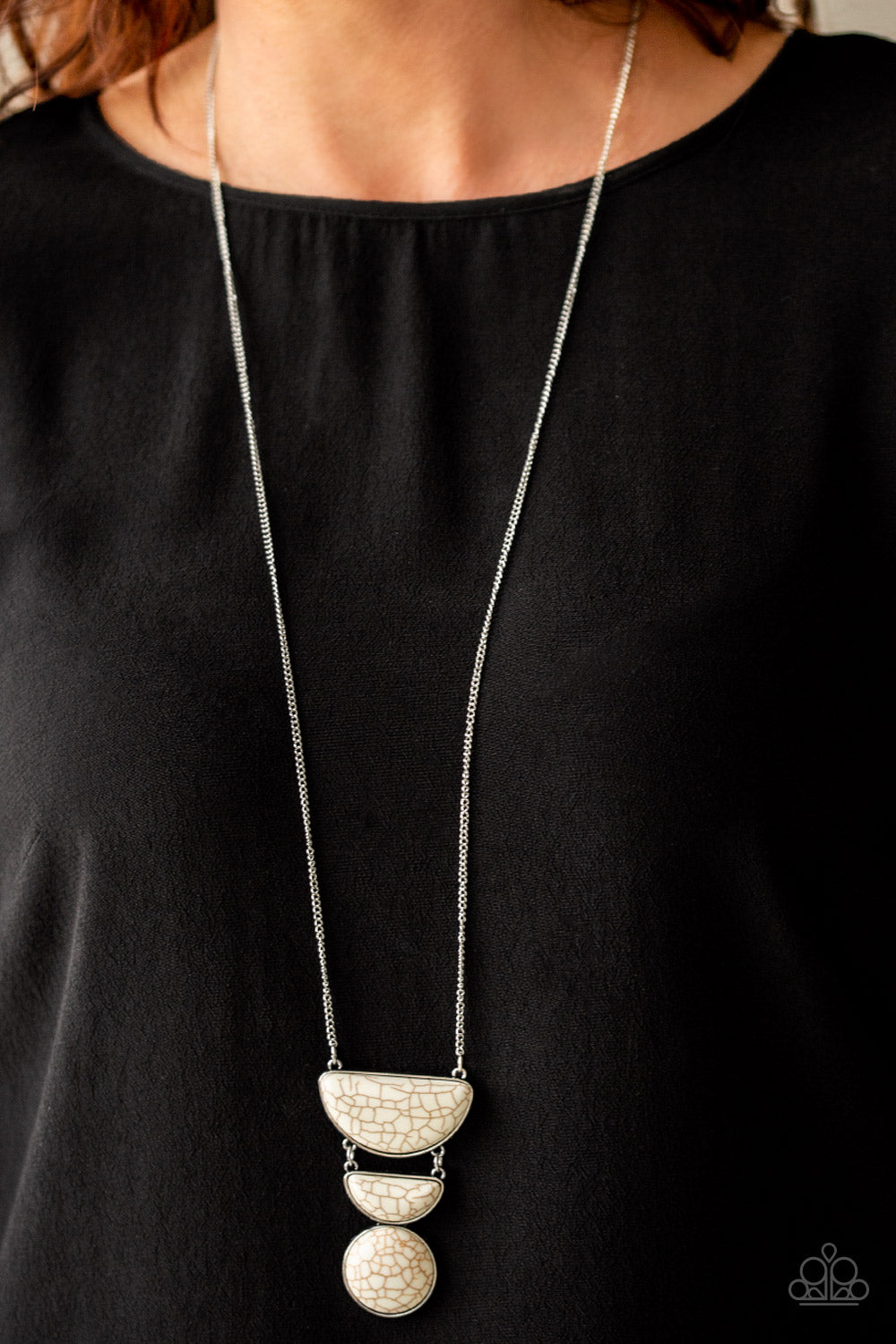 Desert Mason White Necklace - Paparazzi Accessories
