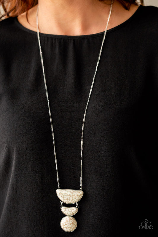 Desert Mason White Necklace - Paparazzi Accessories