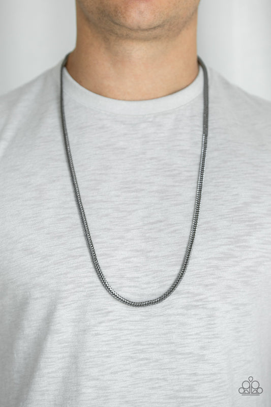 Killer Crossover Black Necklace - Paparazzi Accessories