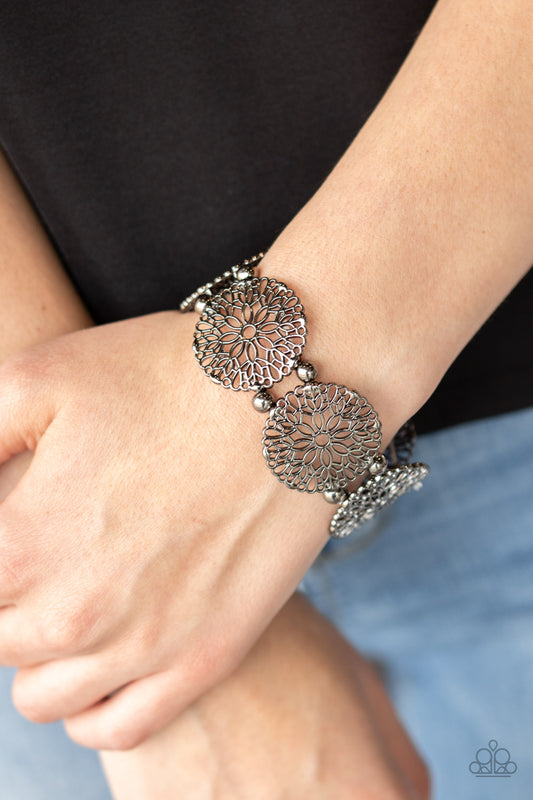 A Good MANDALA Is Hard To Find Black Bracelet - Paparazzi Accessories